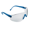 Schutzbrille Op-Tema, Blauer Rahmen, abriebbeständige PC Sichtscheibe Klar
